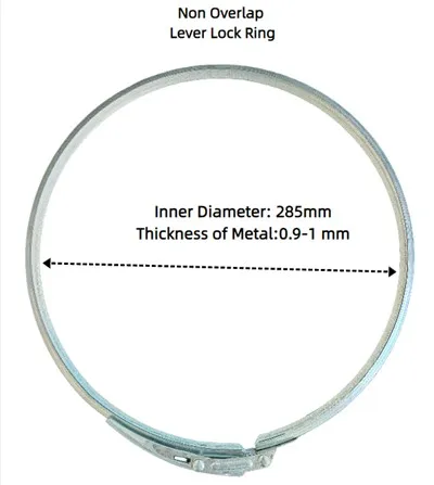 Tuas Baja Tahan Karat yang Dapat Disesuaikan-Cincin Penjepit Kunci