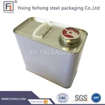 2L Oblong Steel Can untuk Thinner Atau Pelarut