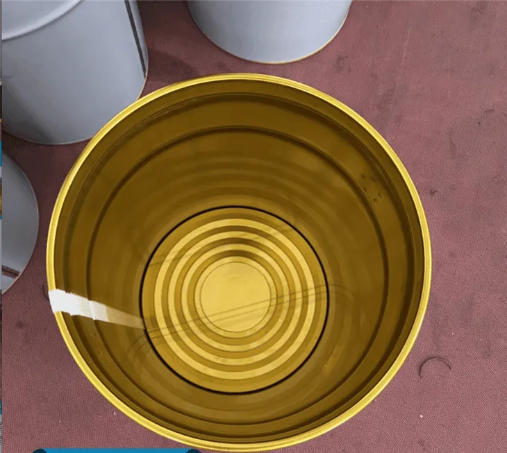 Steel Bucket With Lever Lock Ring Lid And Handle For Powder Product